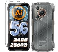 Xiangyun Funda para Blackview BL7000 Carcasa con 1 Pieza Protector Pantalla Cristal Templado - Silicona Transparente TPU Protección Anti-Choque, Anti-Arañazos Case (6.78" Clear)