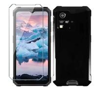 Xiangyun Funda para Blackview BV4800/BV4800 SE/BV4800 Pro Carcasa con 1 Pieza Protector de Pantalla Cristal Templado - Silicona Negro TPU Protección Anti-Choque, Anti-Arañazos Case (6.56")