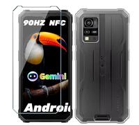 Xiangyun Funda para Blackview BV4800 Pro/BV4800/BV4800 SE Carcasa con 1 Pieza Protector Pantalla Cristal Templado - Silicona Transparente TPU Protección Anti-Choque, Anti-Arañazos Case (6.56" Clear)