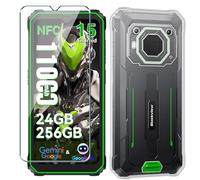 Xiangyun Funda para Blackview BV6200/BV6200 Pro/BV6200 Plus Carcasa con 1 pieza Protector Pantalla Cristal Templado - Silicona Transparente TPU Protección Anti-Choque, Anti-Arañazos Case (6.56" Clear)
