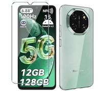 Xiangyun Funda para Blackview Shark 6 Carcasa con 1 Pieza Protector Pantalla Cristal Templado - Silicona Transparente TPU Protección Anti-Choque, Anti-Arañazos Case (6.88" Clear)