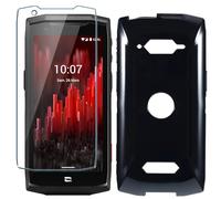Xiangyun Funda para CROSSCALL Core-M5 Carcasa con 1 Pieza Protector de Pantalla Cristal Templado - Silicona Negro TPU Protección Anti-Choque, Anti-Arañazos Case (4.95")