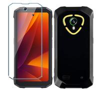 Xiangyun Funda para Cubot Kingkong Mini 4 Carcasa con 1 Pieza Protector de Pantalla Cristal Templado - Silicona Negro TPU Protección Anti-Choque, Anti-Arañazos Case (4.7")