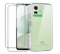 Xiangyun Funda para Cubot Note 50 Carcasa + 2 X Cristal Templado Membrana Película Protectora - Silicona Transparente Suave TPU Bumper Case Estuche Caso (6.56" Clear)