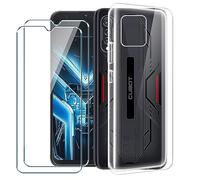 Xiangyun Funda para Cubot X70 Carcasa + 2 X Cristal Templado Membrana Película Protectora - Silicona Transparente Suave TPU Bumper Case Estuche Caso (6.58" Clear)