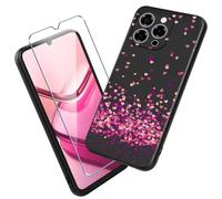 Xiangyun Funda para Doogee Note 58/Doogee Note 58 Pro Carcasa con 1 Pieza Protector de Pantalla Cristal Templado - Silicona Negro Suave TPU Bumper Case Estuche Caso (6.75" WM85)