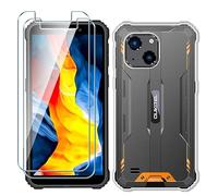 Xiangyun Funda para Oukitel WP32 Carcasa + 2 X Cristal Templado Membrana Película Protectora - Silicona Transparente Suave TPU Bumper Case Estuche Caso (5.93" Clear)