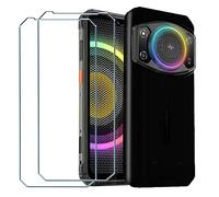 Xiangyun Funda para Ulefone Armor 21 Carcasa + 2 X Cristal Templado Membrana Película Protectora - Silicona Negro Suave TPU Bumper Case Estuche Caso (6.58")
