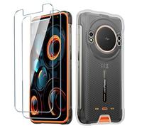 Xiangyun Funda para Ulefone Power Armor 16S Carcasa + 2 X Cristal Templado Membrana Película Protectora - Silicona Transparente Suave TPU Bumper Case Estuche Caso (5.93" Clear)