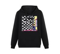 XiangZai A Flock of Seagulls The Best Funk Hoody Unisex Ptinted Hoodies Long Sleeve Men's Hooded with Pocket Black M