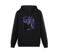 XiangZai Cocteau Twins Promo Hoody Unisex Ptinted Hoodies Long Sleeve Men's Hooded with Pocket Black XXL