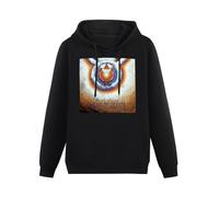 XiangZai David Sylvian Gone To Earth Hoody Unisex Ptinted Hoodies Long Sleeve Men's Hooded with Pocket Black XL