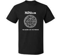 XiangZai Fields of The Nephilim Band Logo Crew Neck Camiseta unisex de manga corta, Negro, M