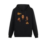 XiangZai Fugees The Score Lauryn Hill Pras Wyclef Jean Vinyl 90'S Hip Hop Unisex Hoody with Pocket Black XL