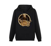 XiangZai Kenny Rogers Hoody Unisex Ptinted Hoodies Long Sleeve Men's Hooded with Pocket Black S
