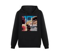 XiangZai Miles Davis Bitches Brew Cover Art Jazz Music Album Vinyl Hoody Unisex Long Sleeve Hooded with Pocket Black XL