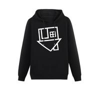 XiangZai NBHD The Neighbourhood Upside Down House Logo Hoody Unisex Long Sleeve Hooded with Pocket Black S