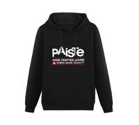XiangZai Paiste Hand Crafted Sound Hoody Unisex Ptinted Hoodies Long Sleeve Men's Hooded with Pocket Black S
