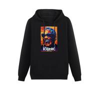XiangZai Ray Charles Iconic Hoody Unisex Ptinted Hoodies Long Sleeve Men's Hooded with Pocket Black XL