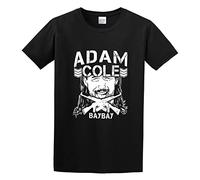 XiangZai Ring of Honor Roh Adam Cole Bullet Club Baybay Unisex 100% Cotton Short-Sleeve T-Shirts Black XL