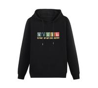 XiangZai Soccer Is Part of My Chemistry Hoody Unisex Ptinted Hoodies Long Sleeve Men's Hooded with Pocket Black S