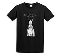 XiangZai The Lumineers World Tour Concert Unisex 100% Cotton Short-Sleeve T-Shirts Black M
