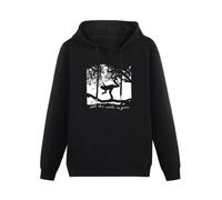 XiangZai Tom Waits All The World Is Green Hoody Unisex Ptinted Hoodies Long Sleeve Men's Hooded with Pocket Black XL