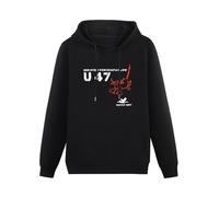 XiangZai Uboot 47 U47 Military Marine Submarine Battleship Submarine Hoody Unisex Long Sleeve Hooded with Pocket Black XXL