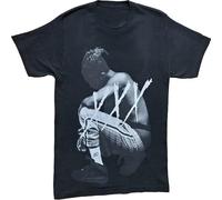 XiangZai XXX Tentacion - Camiseta de manga corta unisex con cuello redondo para hombre, color negro, Negro, S