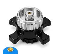 XIANJIA Adaptador de cartucho de gas compatible con Campingaz CV Easy Clic a EN417 válvula de rosca, conexión hermética, cartucho de válvula adaptador para hornillos de camping y exteriores, fácil