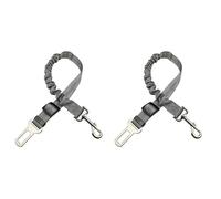 XIANTENG 2 Piezas Cinturón de Seguridad para Perro para Alfa Romeo Mito 2008-2018, Ajustable 50-75cm Nailon de Alta Densidad & Gancho Giratorio 360° Correa de Seguridad, Gray