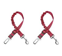 XIANTENG 2 Piezas Cinturón de Seguridad para Perro para BMW 3 Series E90/E91 2005-2013, Ajustable 50-75cm Nailon de Alta Densidad & Gancho Giratorio 360° Correa de Seguridad, Red