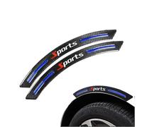 XIANTENG 2 Piezas Protector de Paso de Rueda para Porsche Macan 95B 2014-2024, Protector de Aleta Carbono 3D Pegatinas Reflectantes EGP Tira Anticolisión Coche, Blue