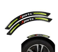 XIANTENG 2 Piezas Protector de Paso de Rueda para Renault Megane IV B9A/M/N 2015-2024, Protector de Aleta Carbono 3D Pegatinas Reflectantes EGP Tira Anticolisión Coche, Yellow