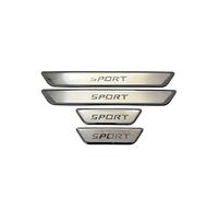 XIANTENG 4 Piezas Protector De Umbral De Puerta para Audi Q7 2020-2026, Placas De Estriberas Acero Inoxidable Antideslizante Tira De Protección Coche,A