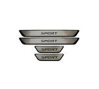 XIANTENG 4 Piezas Protector De Umbral De Puerta para Dacia Lodgy 2017-2025, Placas De Estriberas Acero Inoxidable Antideslizante Tira De Protección Coche,B