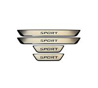 XIANTENG 4 Piezas Protector De Umbral De Puerta para Honda Civic 2006-2026, Placas De Estriberas Acero Inoxidable Antideslizante Tira De Protección Coche,C