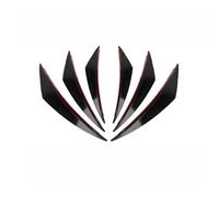 XIANTENG 6 Piezas Canards de Parachoques Delantero para Renault Laguna III 2007-2015 Aletas Aerodinámicas ABS Resistente Patrón de Carbono,Black