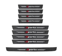 XIANTENG 9 Piezas Adhesivos para Umbral de Puertas de Automóviles para Ford EcoSport 2012-2023, Pedal Placas ProteccióN