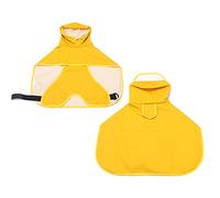 XIAO HUA Impermeable para perro, ropa de lluvia ligera para mascotas con capucha poncho (9XL, amarillo)