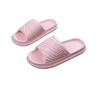 Xiao Hua Pantuflas de ducha antideslizantes de secado rápido para mujer, cojín ultrasuave, suela gruesa, comodidad similar a una nube, sandalias de baño para interiores y exteriores, pantuflas ligeras