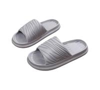 Xiao Hua Pantuflas de ducha antideslizantes de secado rápido para mujer, cojín ultrasuave, suela gruesa, comodidad similar a una nube, sandalias de baño para interiores y exteriores, pantuflas ligeras