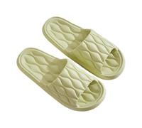 Xiao Hua Pantuflas de ducha antideslizantes de secado rápido para mujer, suela gruesa, cojín ultrasuave, sandalias de baño para interiores, adecuadas para el hogar y las parejas (talla 36-37, color