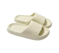 Xiao Hua Pantuflas de ducha antideslizantes de secado rápido para mujeres y hombres, cojín ultrasuave, sandalias de baño de suela gruesa, pantuflas cómodas de EVA similares a una nube, pantuflas para