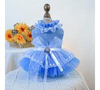 XIAO HUA Vestido de perro dulce para cachorros, lindos vestidos de princesa para gatos, falda para perros pequeños (A12, XS)