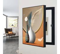 Xiao Ren Tapa Contador Eléctrico Interior, Cuadro Oculto para Centralita, Vertical, Apto para Comedor, Salón Y Dormitorio,A,45 x 55 cm