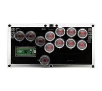 XIAO SHI MIN STORY Todos los botones Fight Stick Controller Style Arcade Joystick para Sanwa PC USB Steam Botón completo control de dirección Lift SOCD Fighting Stick Controller WASD