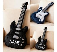 XIAO.Z Guitarra de bajo Personalizada Tema Almohada música Amante guitarristas Regalos, Nombre Personalizado 2D Impreso Instrumento Musical Guitarra de bajo Tirar Almohada sofá Almohadas Decorativas
