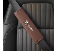 XIAOBINGFA 2 Piezas Protector Cinturon Coche para Peugeot 306 Break (7E) 1997 1998 99 00 01 02, Protector de Hombro de Seguridad Extraíble Cómodas Durante Viaje Almohadilla Cinturon,Brown
