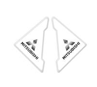 XIAOBINGFA 2 Piezas Protectores de Esquina para Puerta de Coche para Mitsubishi Pajero IV 2006-2011, Cubierta Protectora Esquina Puerta de Coche Anti-Scratch Pegatina,White